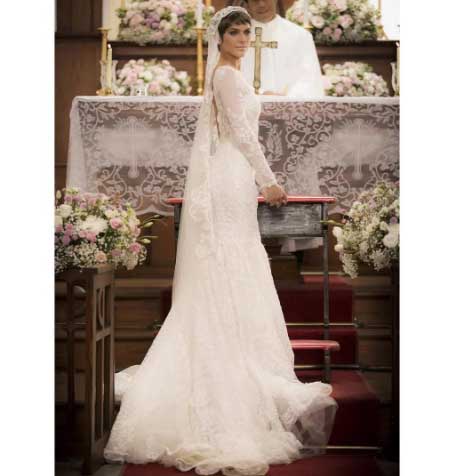 Veja como é o vestido de noiva da Isabella Santoni em <i>A Lei do Amor!</i>