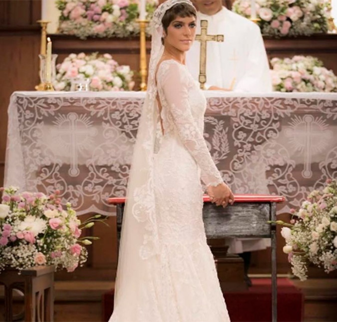 Isabella Santoni ficou emocionada ao gravar cenas de casamento em <I>A Lei do Amor</I>