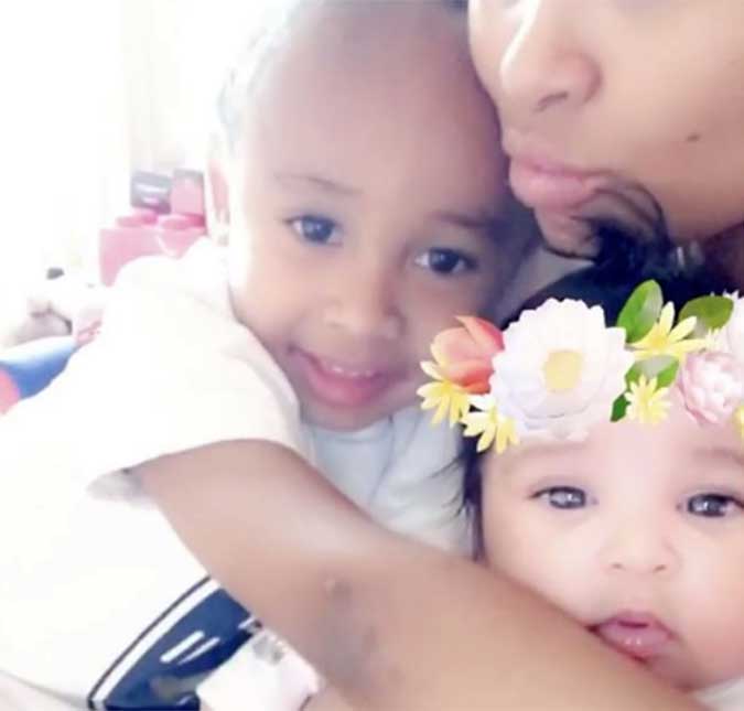 Blac Chyna aparece em vídeo fofo com os filhos King Cairo e Dream, veja!