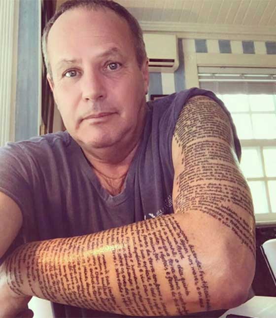 Jayme Monjardim surpreende ao mostrar braço inteiro tatuado