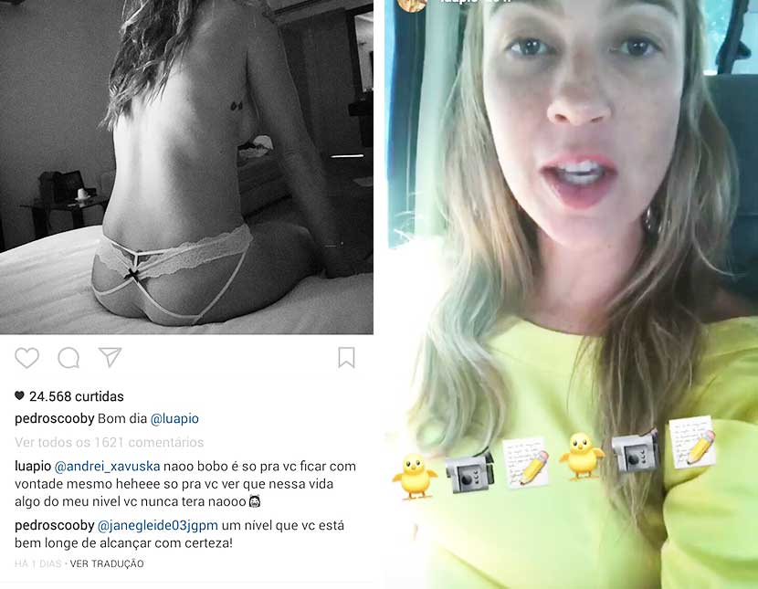 Luana Piovani revela que terá canal no <i>youtube</i> e detona seguidor após crítica em foto sensual