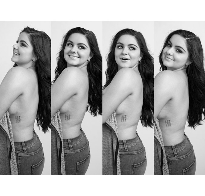 Ariel Winter exibe cicatrizes em fotos <I>topless</I> e diz que sua maior inspiração é Sofia Vergara