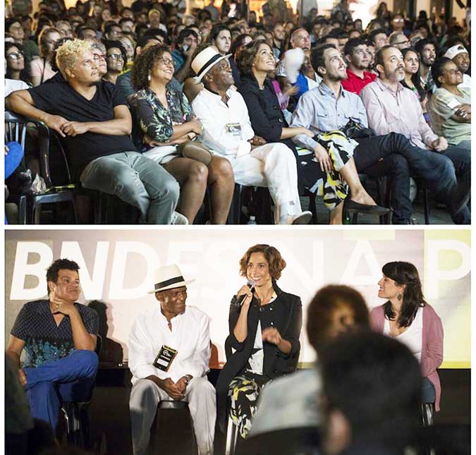 Camila Pitanga e Igor Angelkorte vão juntos à mostra de cinema e afastam rumores de separação