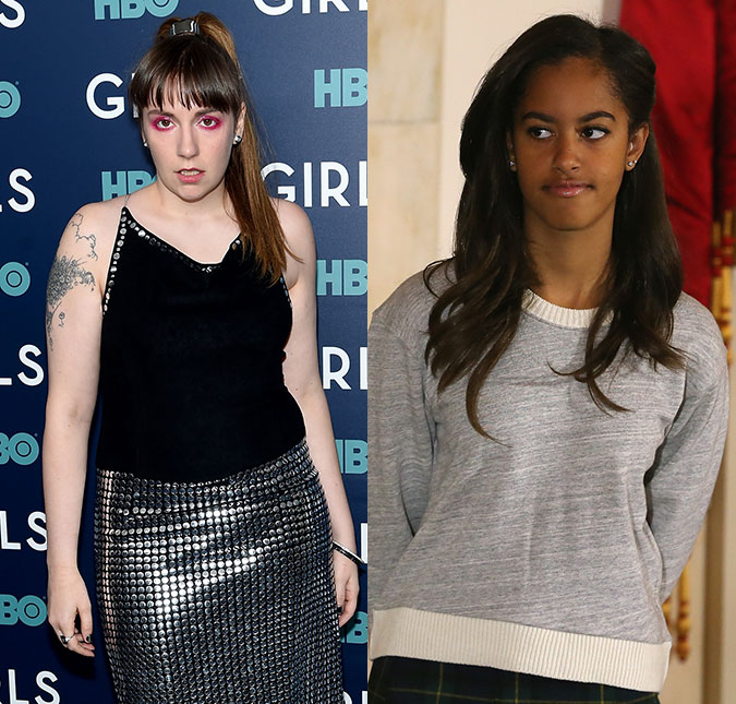 Quando Malia Obama trabalhou no <i>set</i> de <i>Girls</i>, Lena Dunham não pôde gravar cenas de sexo, entenda!