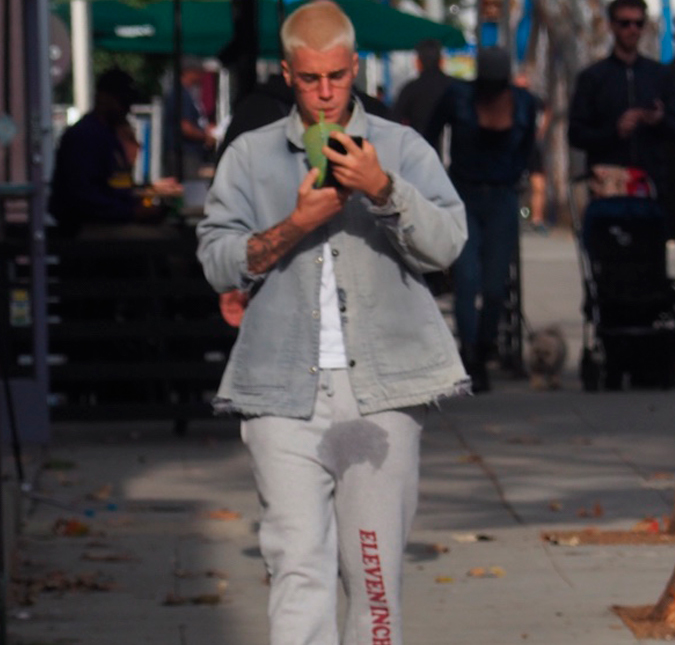 Justin Bieber faz piada com flagra em que usava uma calça molhada, entenda!