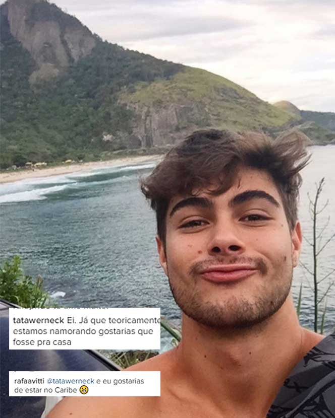Tatá Werneck e Rafael Vitti trocam mensagens no <i>Instagram</i> e rumores de namoro intensificam