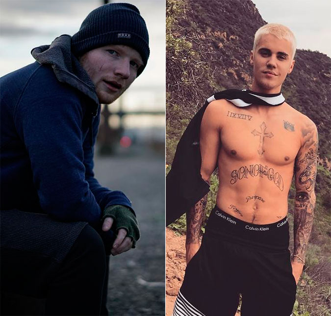 Ed Sheeran revela que já bateu em Justin Bieber com um taco de golfe, entenda!