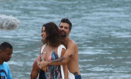 Giovanna Antonelli e Bruno Gagliasso gravam cenas românticas de <I>Sol Nascente</i> em praia do Rio, veja!