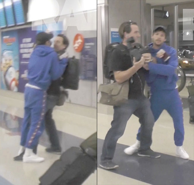 Divulgadas imagens de Louis Tomlinson supostamente agredindo <i>paparazzo</i> em aeroporto, veja!