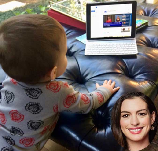 Anne Hathaway compartilha primeira foto do filho na <i>web</i>, vem ver!