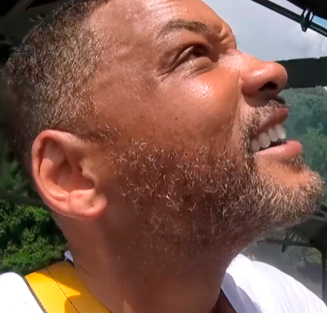 Aventura radical! Will Smith pula de <i>bungee jumping</i> na África, assista!