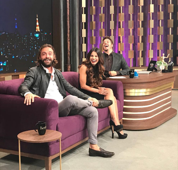 Stefhany e Kayky Brito, no elenco de <I>O Rico e Lázaro</i>, falam sobre relação de irmãos no <I>Programa do Porchat</i>