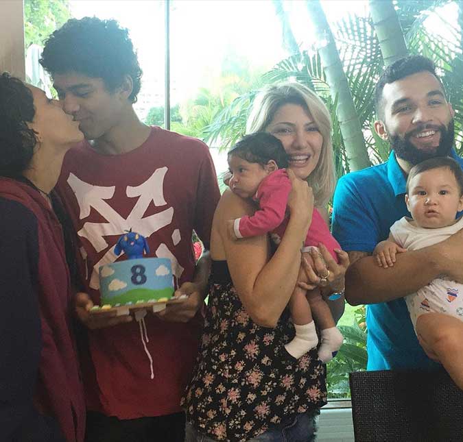 Antônia Fontenelle reúne toda a família para comemorar oito meses de vida de Salvatore, venha ver!