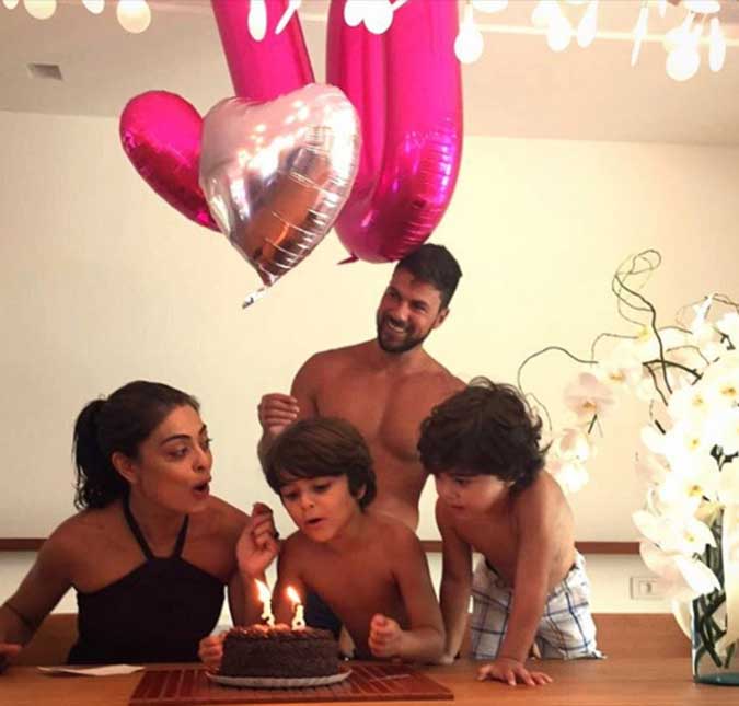 Juliana Paes ganha rápida comemoração em família no dia de seu aniversário, entenda!
