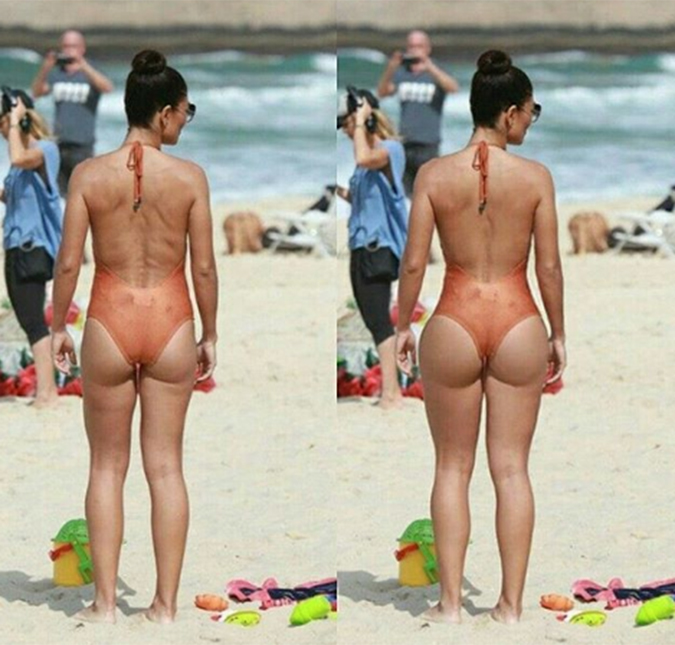 Juliana Paes comenta retoque que internauta fez em seu corpo em foto: <i>Prefiro do jeito que é</i>