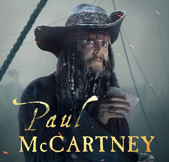 Paul McCartney revela participação especial em <i>Piratas do Caribe: A Vingança de Salazar</i>, confira a foto do personagem!