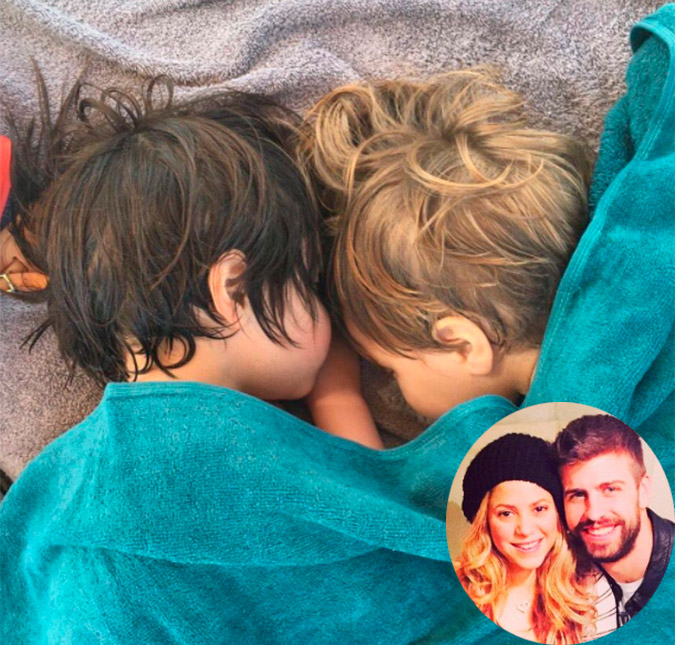 Filhos de Shakira e Gerard Piqué dão gargalhadas gostosas em vídeo, assista!