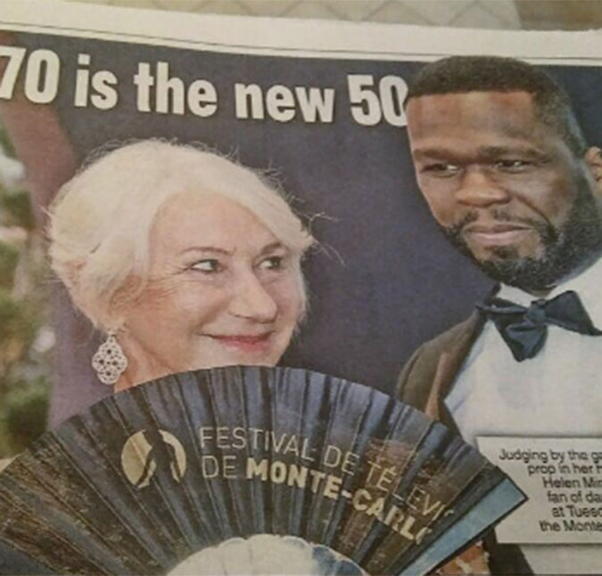 50 Cent revela que Helen Mirren é sua <i>crush: - Ela tem aquela coisa</i>