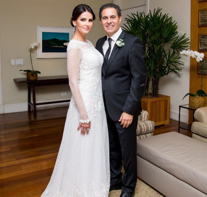Lisandra Souto se casa pela segunda vez e exibe vestido de noiva, veja!