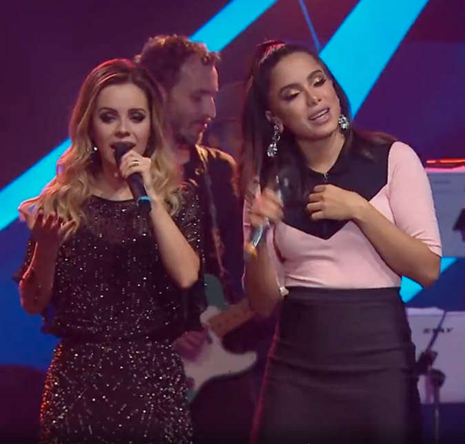 Após cantarem juntas, Anitta elogia beleza e jovialidade de Sandy, confira!