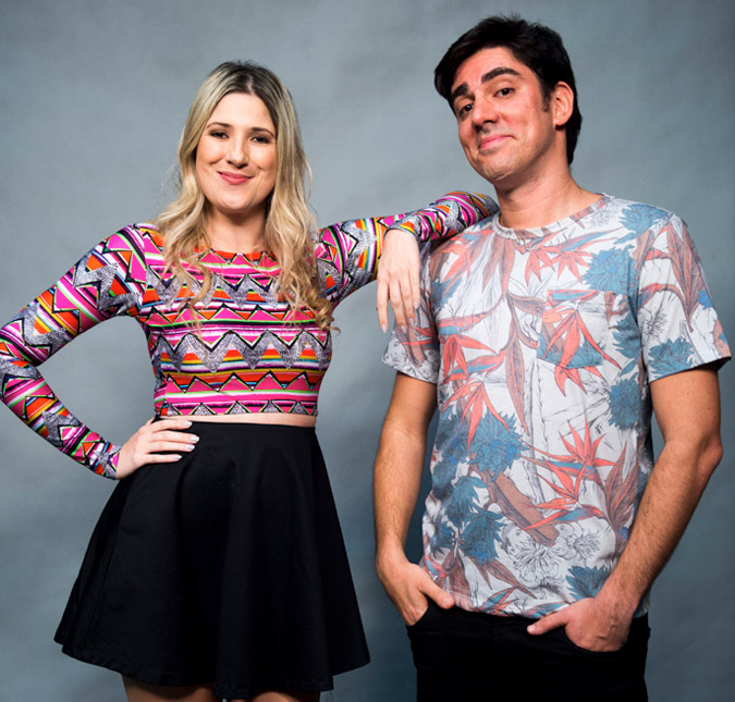 Marcelo Adnet e Dani Calabresa gravam juntos no mesmo dia em que ele teria assumido novo namoro