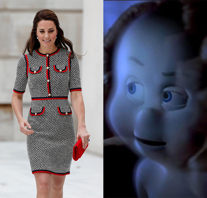 Joelho de Kate Middleton é comparado com Gasparzinho, entenda!