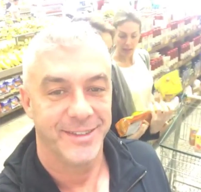 Marido de Ana Hickmann mostra a apresentadora fazendo supermercado bem à vontade!