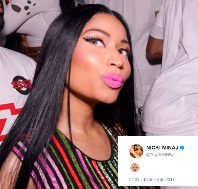 Nicki Minaj compartilha <i>emoji</i> de bebê e desperta rumores de gravidez, entenda essa história!