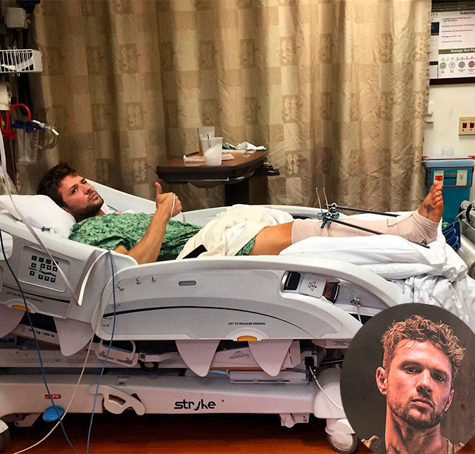 Ryan Phillippe é hospitalizado com problemas na perna: <i>Eu ficarei bem</i>