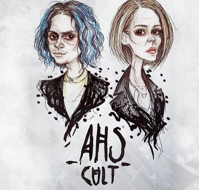 Veja o visual e saiba o nome dos personagens de Evan Peters e Sarah Paulson em <i>American Horror Story: Cult</i>!