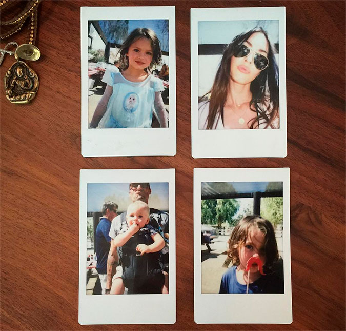 Megan Fox publica clique raro de seus três filhos com Brian Austin Green, confira!