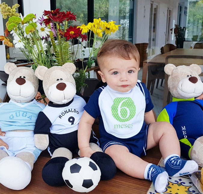 Rafa Brites celebra seis meses de vida de Rocco com <i>post</i> fofo, confira!