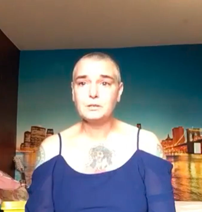 Sinead O’Connor diz que é suicida em vídeo publicado em rede social