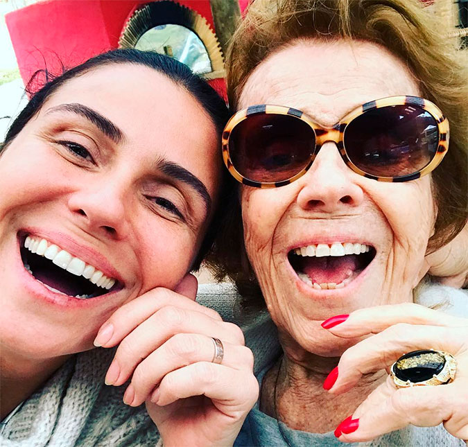 Giovanna Antonelli publica foto ao lado da avó e prova que a genética é forte, confira!