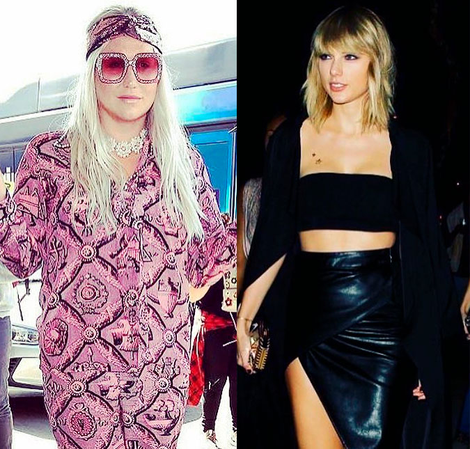 Kesha presta apoio à Taylor Swift: <i>Admiro sua força e coragem</i>