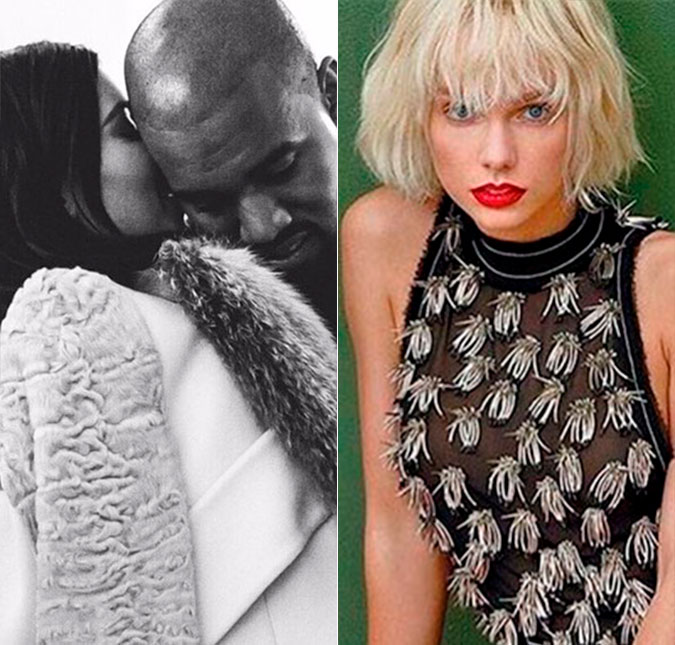Kim Kardashian quer que Kanye West lide com Taylor Swift: <i>- Ela pretende ficar acima disso tudo!</i>