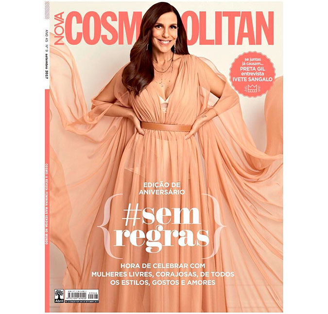 Ivete Sangalo se sente como rainha ao estampar capa de revista, confira!