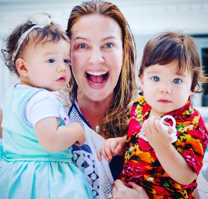 Luana Piovani posta foto lindíssima para comemorar dois anos dos filhos gêmeos, confira!