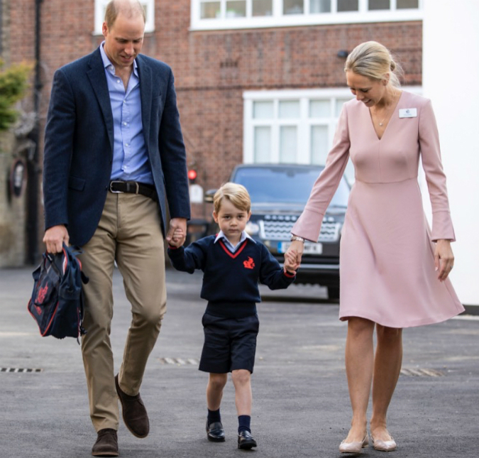 É muita fofura! Príncipe George vai para escola pela primeira vez, vem ver!