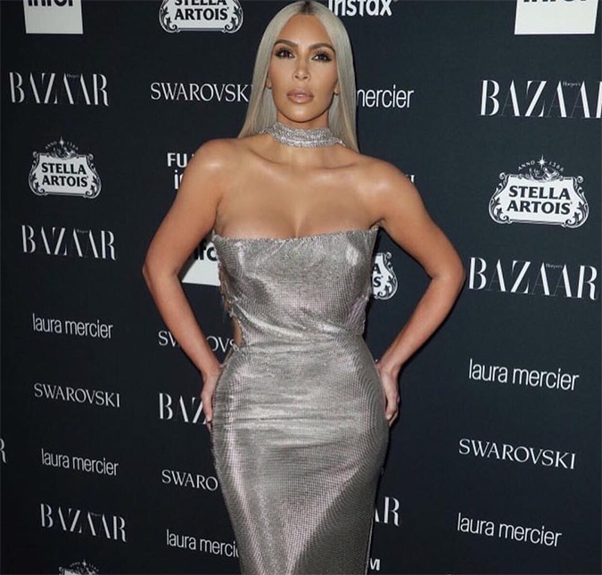 Kim Kardashian comenta pela primeira vez sobre esperar o terceiro filho por barriga de aluguel