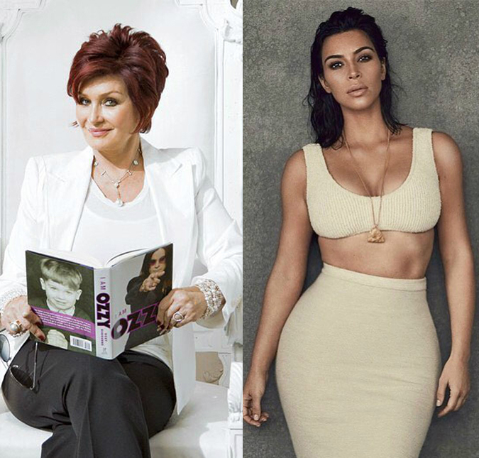 Sharon Osbourne acredita ter sido mal interpretada em comentário sobre Kim Kardashian: - <i>Não foi rude</i>
