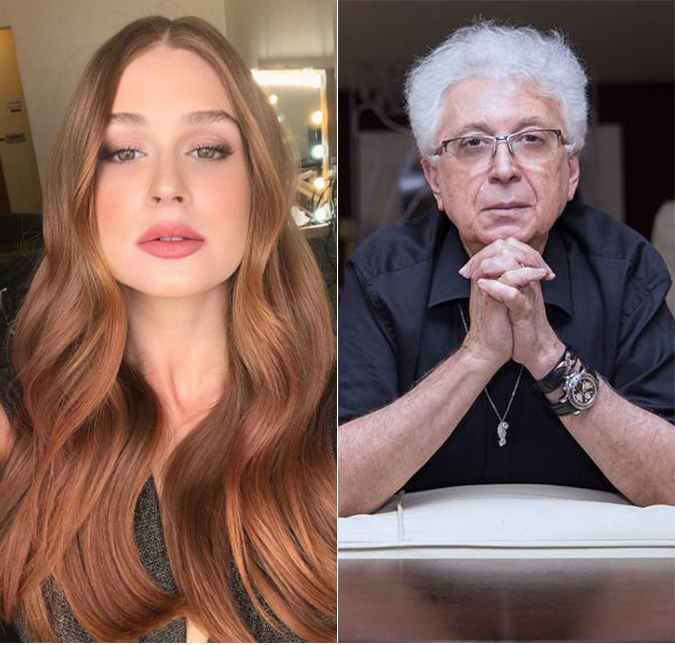 Marina Ruy Barbosa convida autor Aguinaldo Silva para ser seu padrinho de casamento