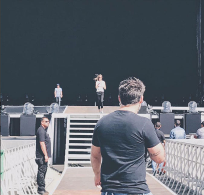 Gisele Bündchen ensaia desfile no <i>Rock in Rio</i>, veja a foto!