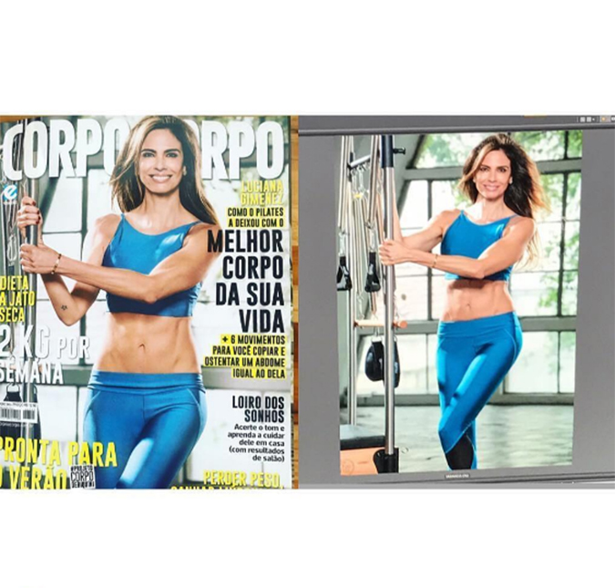 Luciana Gimenez faz <I>post</i> negando uso de <I>Photoshop</I> em capa de revista