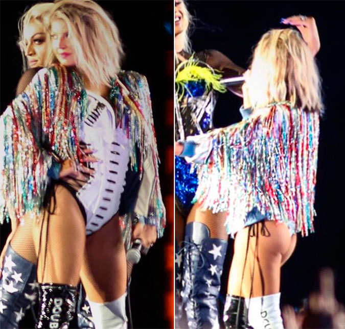 Fergie usa <i>bomber</i> customizada por estilista brasileira no <i>Rock in Rio</i>, confira!