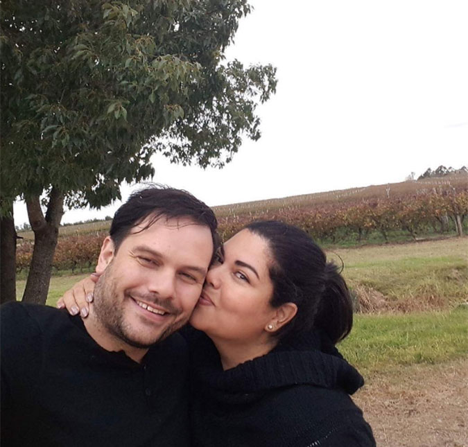 Fabiana Karla e o marido, Bruno Muniz, estão dando um tempo