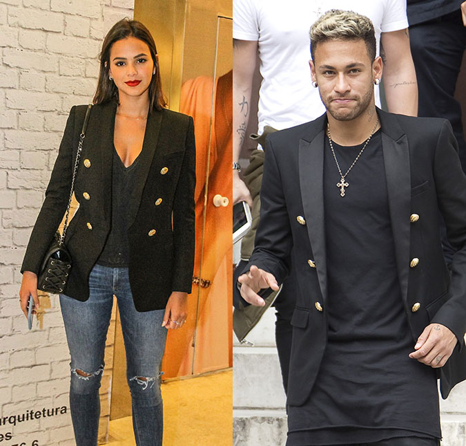 Neymar e Bruna Marquezine usam roupas parecidas e fãs torcem pela volta do casal!
