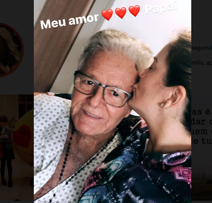 Pai de Ticiane Pinheiro passa por cirurgia para retirada de tumor