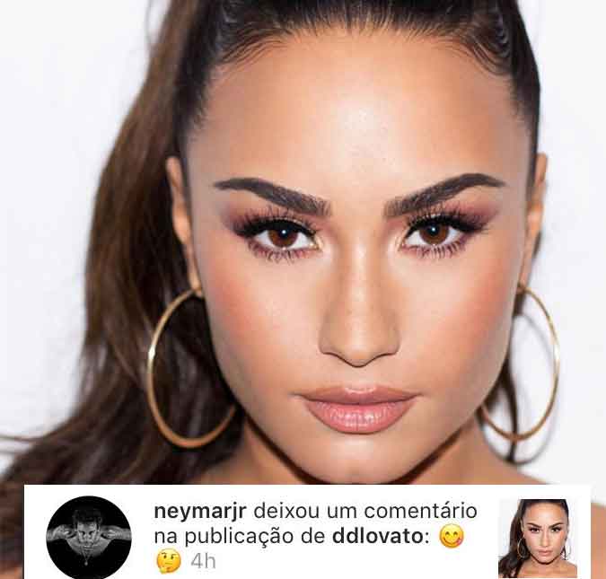 Neymar comenta clique de Demi Lovato e reacende rumores de <I>affair</i> com a cantora