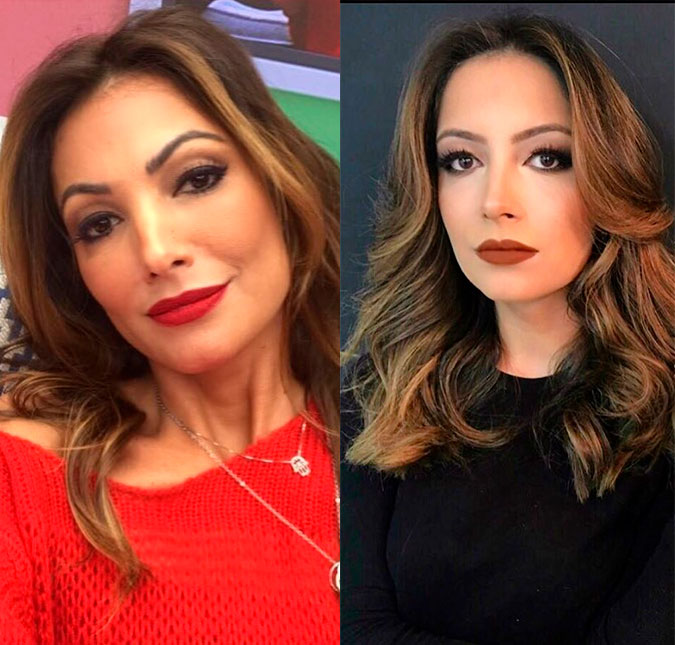 Patricia Poeta e irmã mais nova espantam pela semelhança, confira!